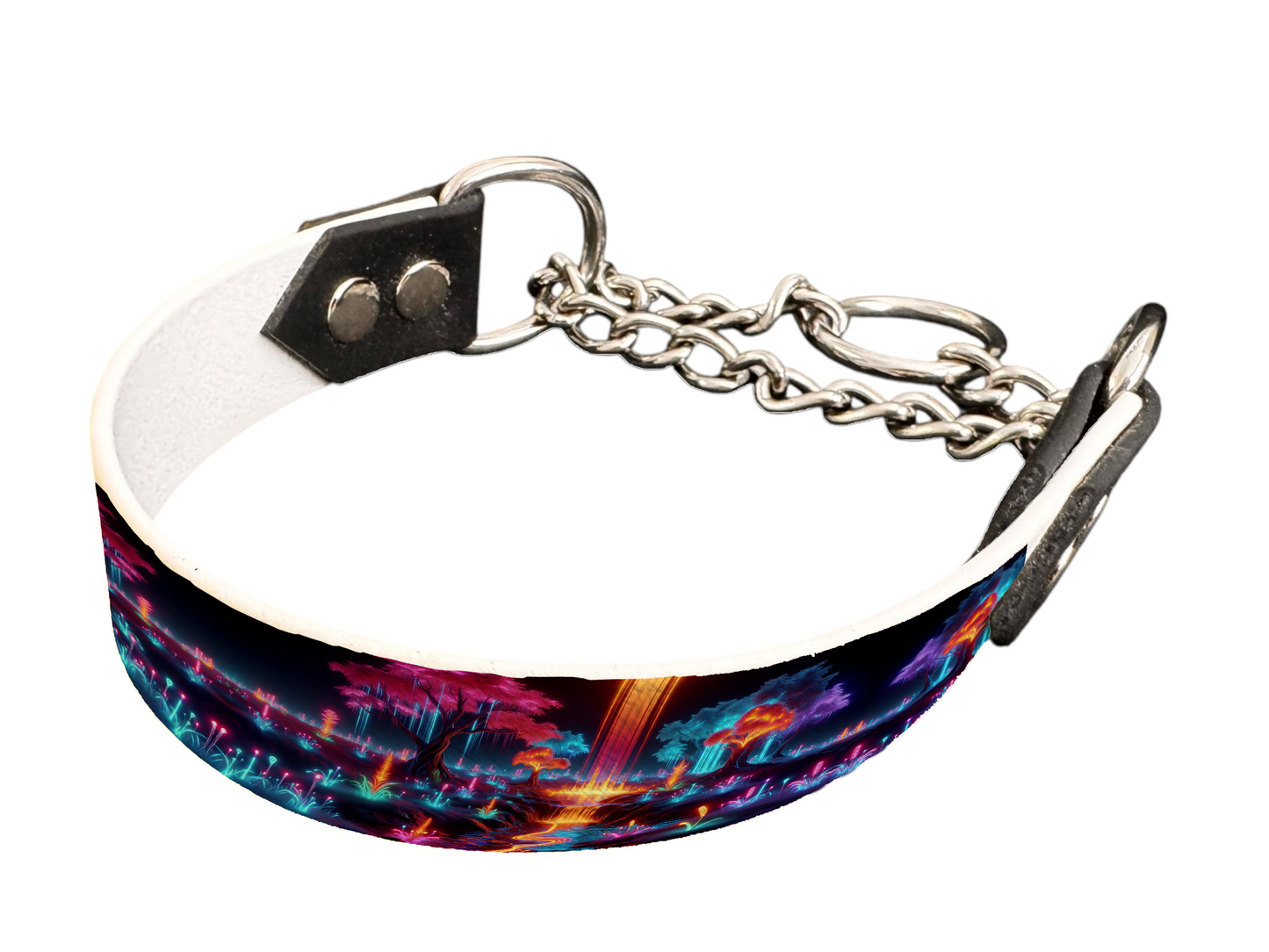 Martingale pour chien en BioThane® imprimé – Collection paysage– 25mm