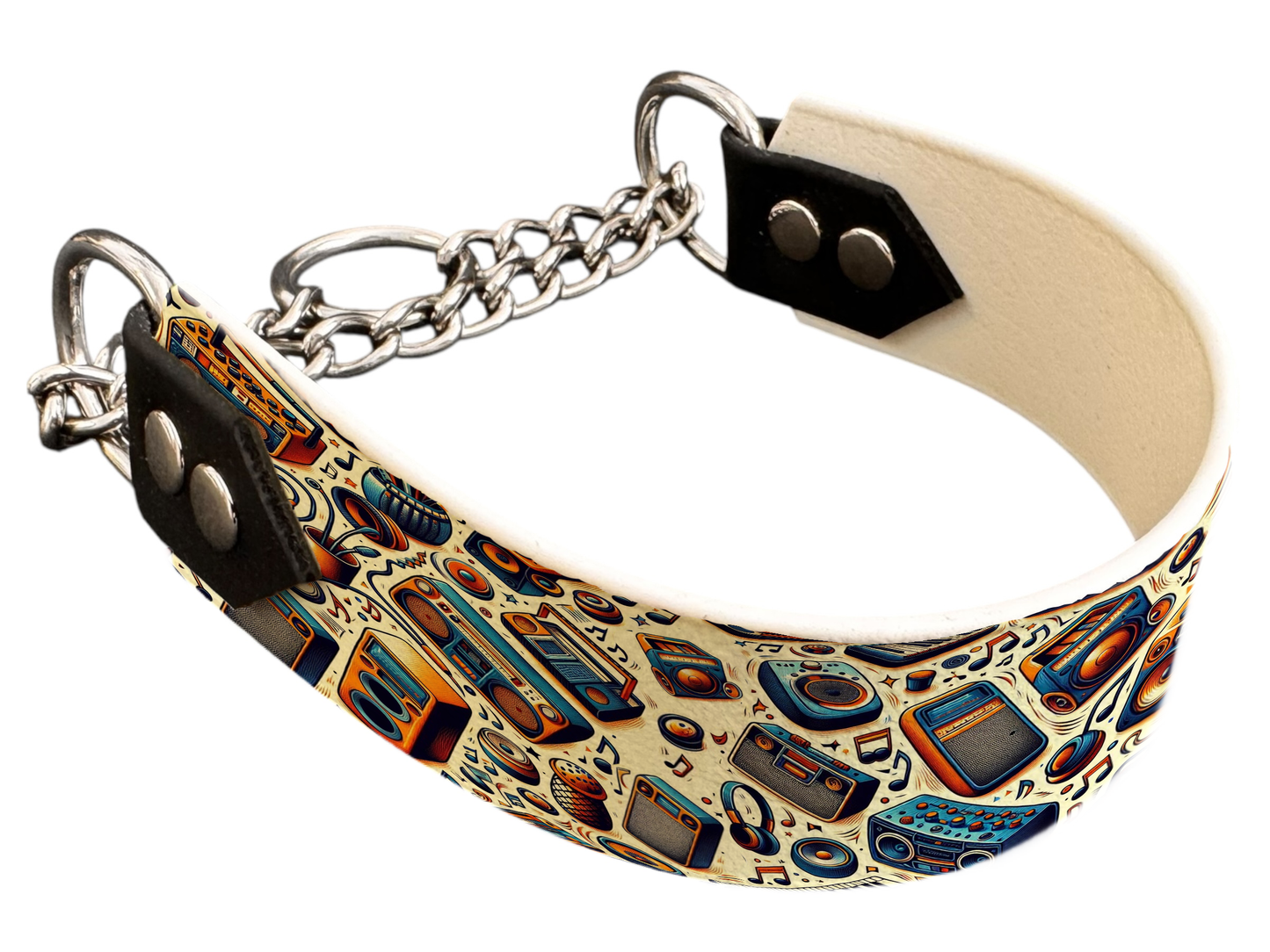 Martingale pour chien en BioThane® imprimé – Collection pop art– 38mm