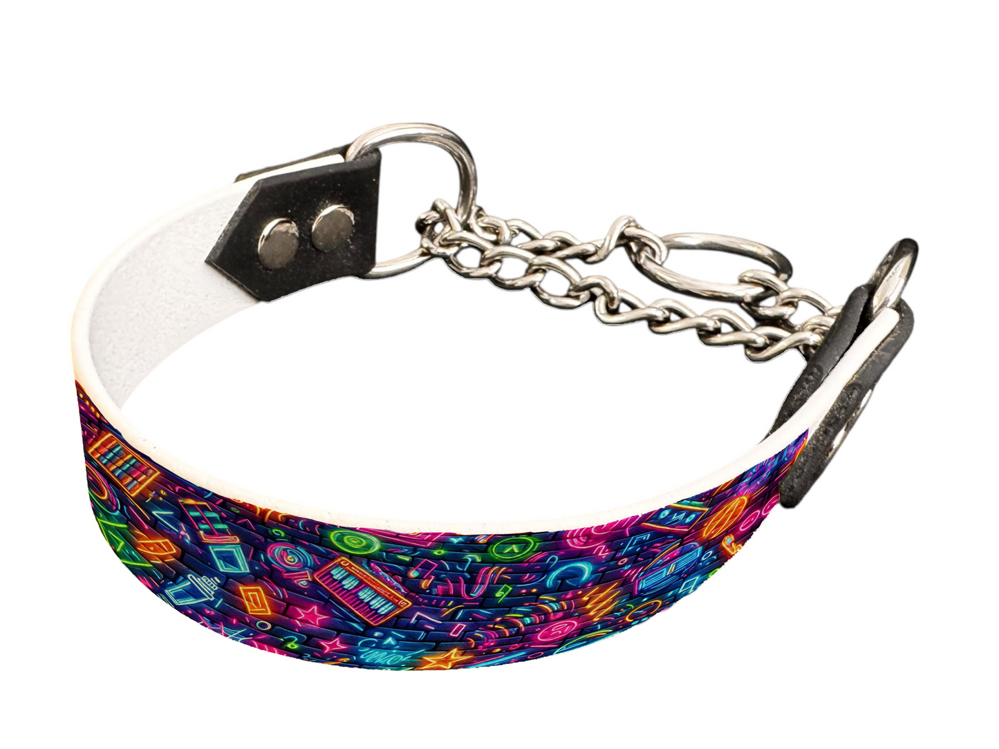 Martingale pour chien en BioThane® imprimé – Collection pop art– 25mm