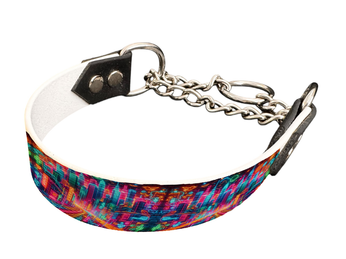 Martingale pour chien en BioThane® imprimé – Collection pop art– 25mm