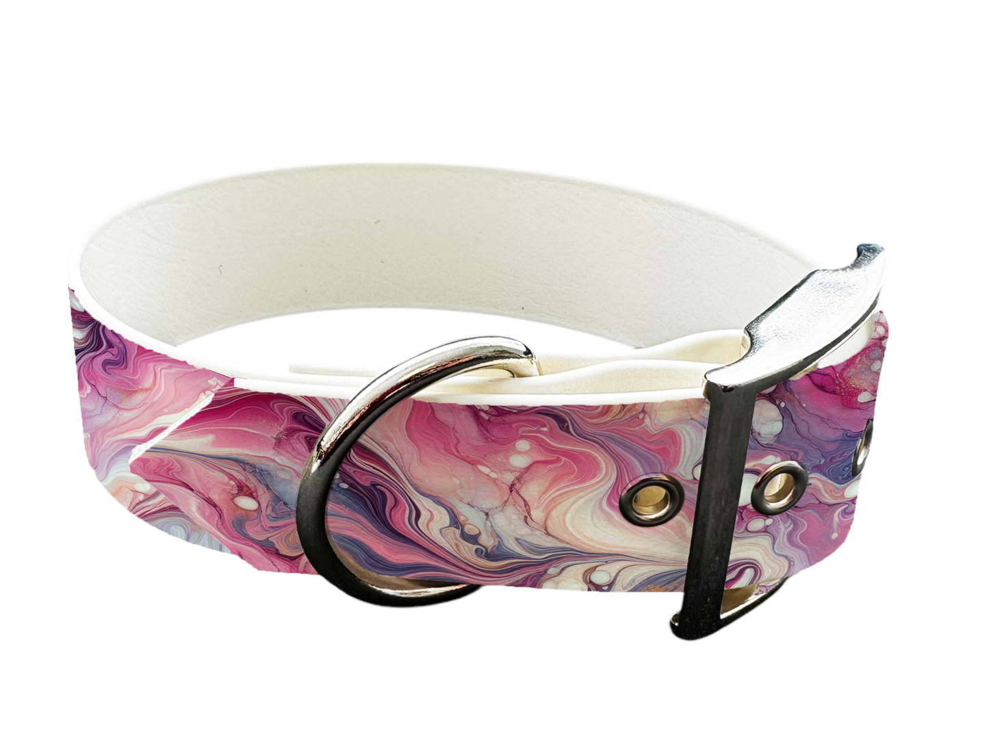 Collier large pour chien en BioThane® imprimé – Collection abstrait – 38mm