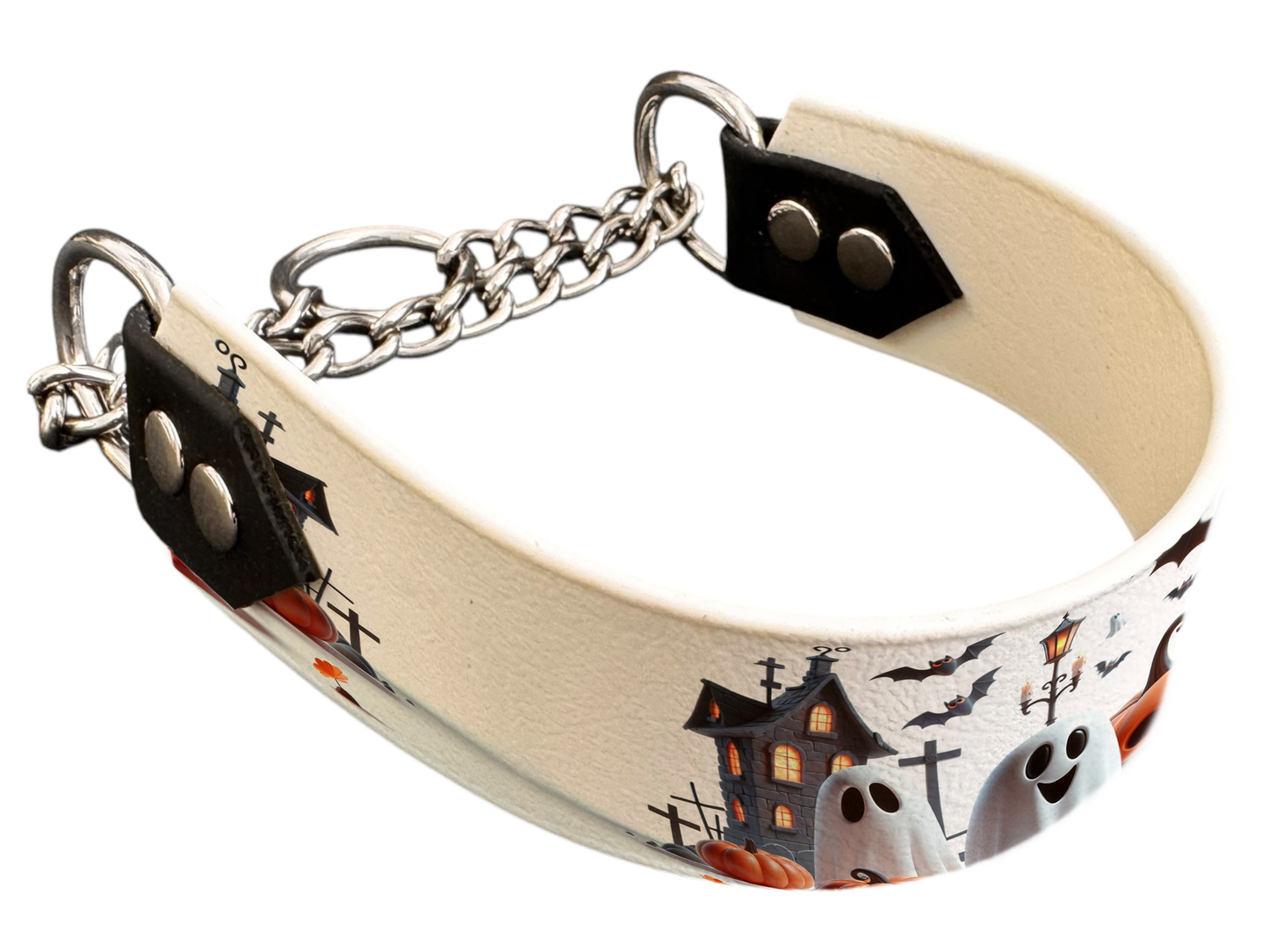 Martingale pour chien en BioThane® imprimé – Collection Halloween– 38mm