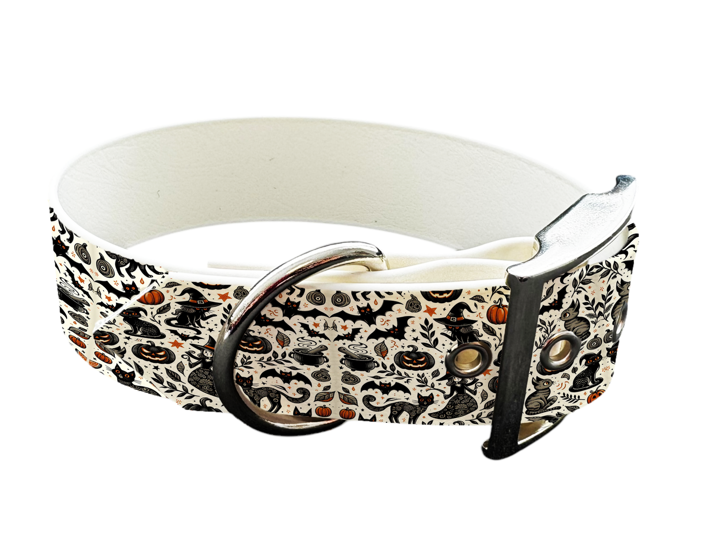 Collier large pour chien en BioThane® imprimé – Collection Halloween– 25mm