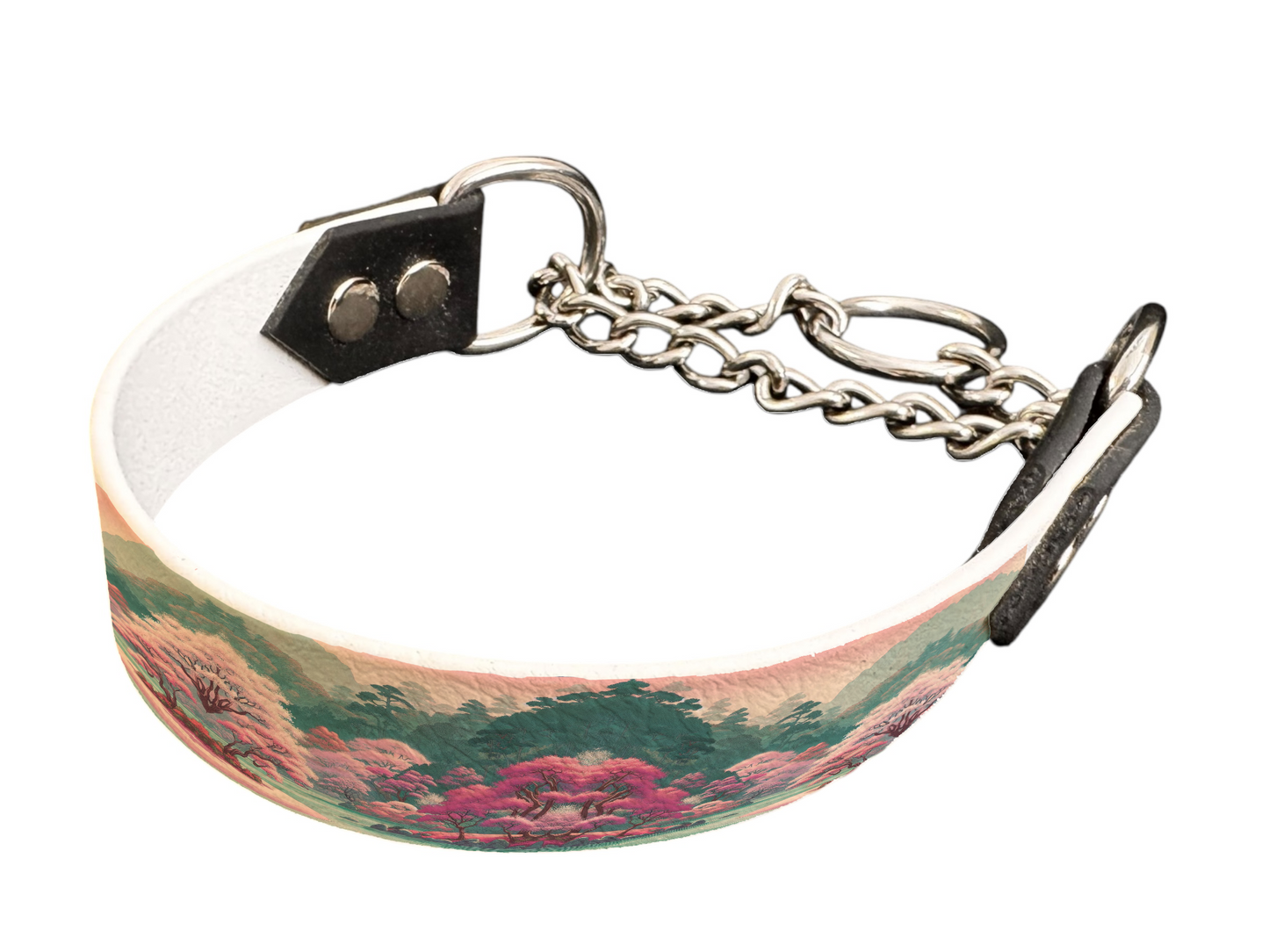 Martingale pour chien en BioThane® imprimé – Collection paysage– 25mm