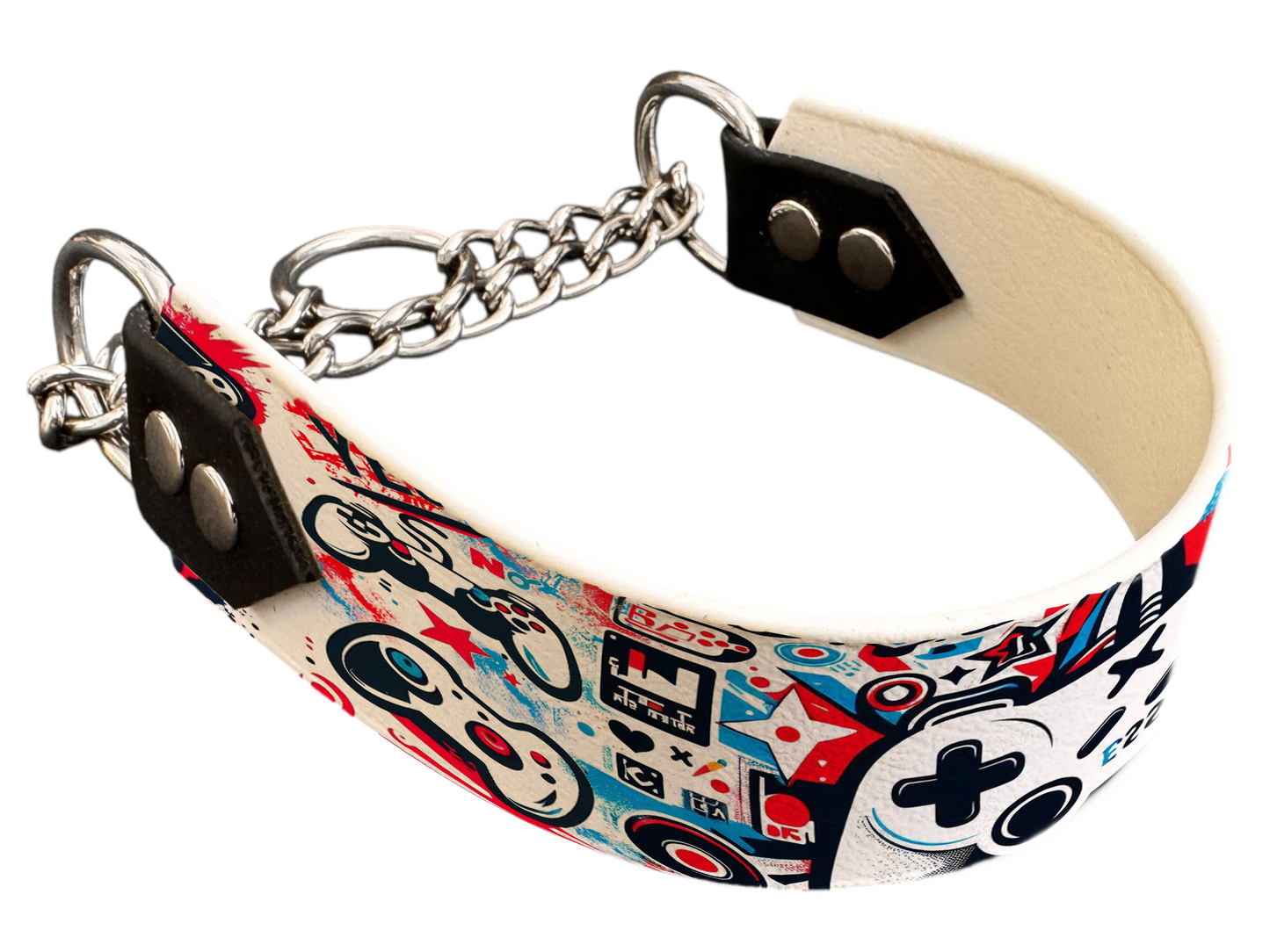 Martingale pour chien en BioThane® imprimé – Collection pop art– 38mm