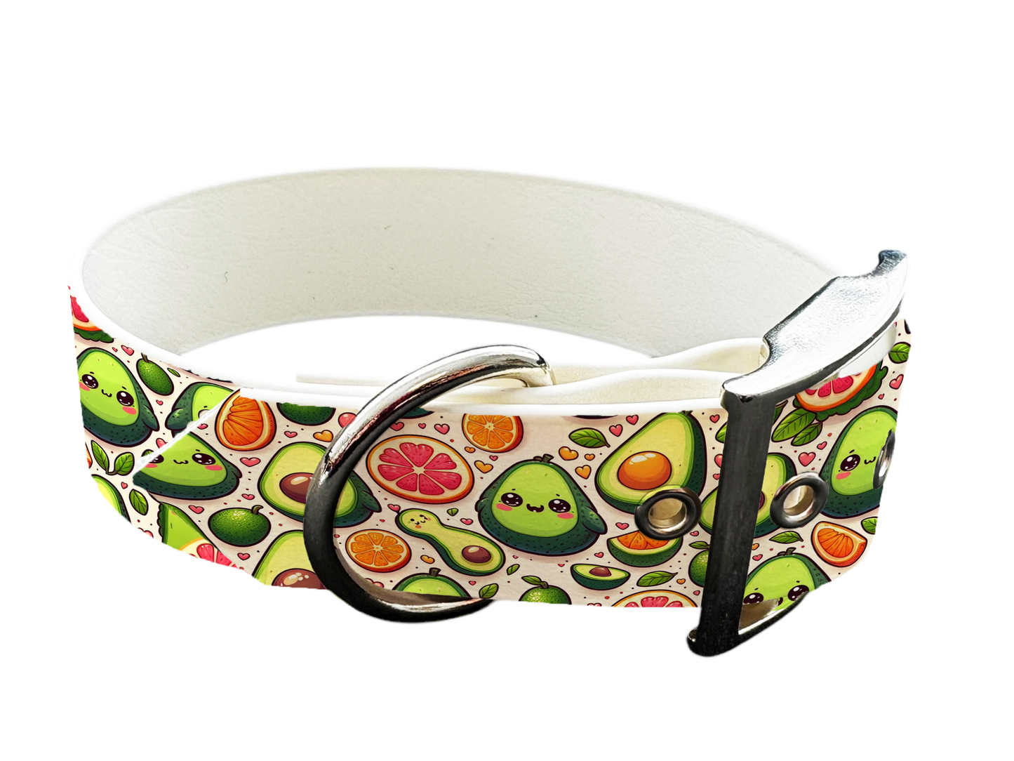 Collier large pour chien en BioThane® imprimé – Collection gourmandise – 38mm