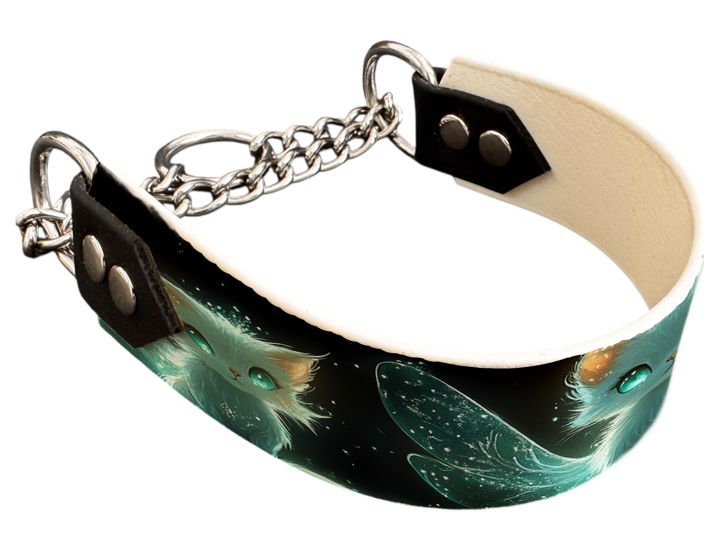 martingale pour chien en BioThane® imprimé – Collection monstres et créatures imaginaires– 38mm