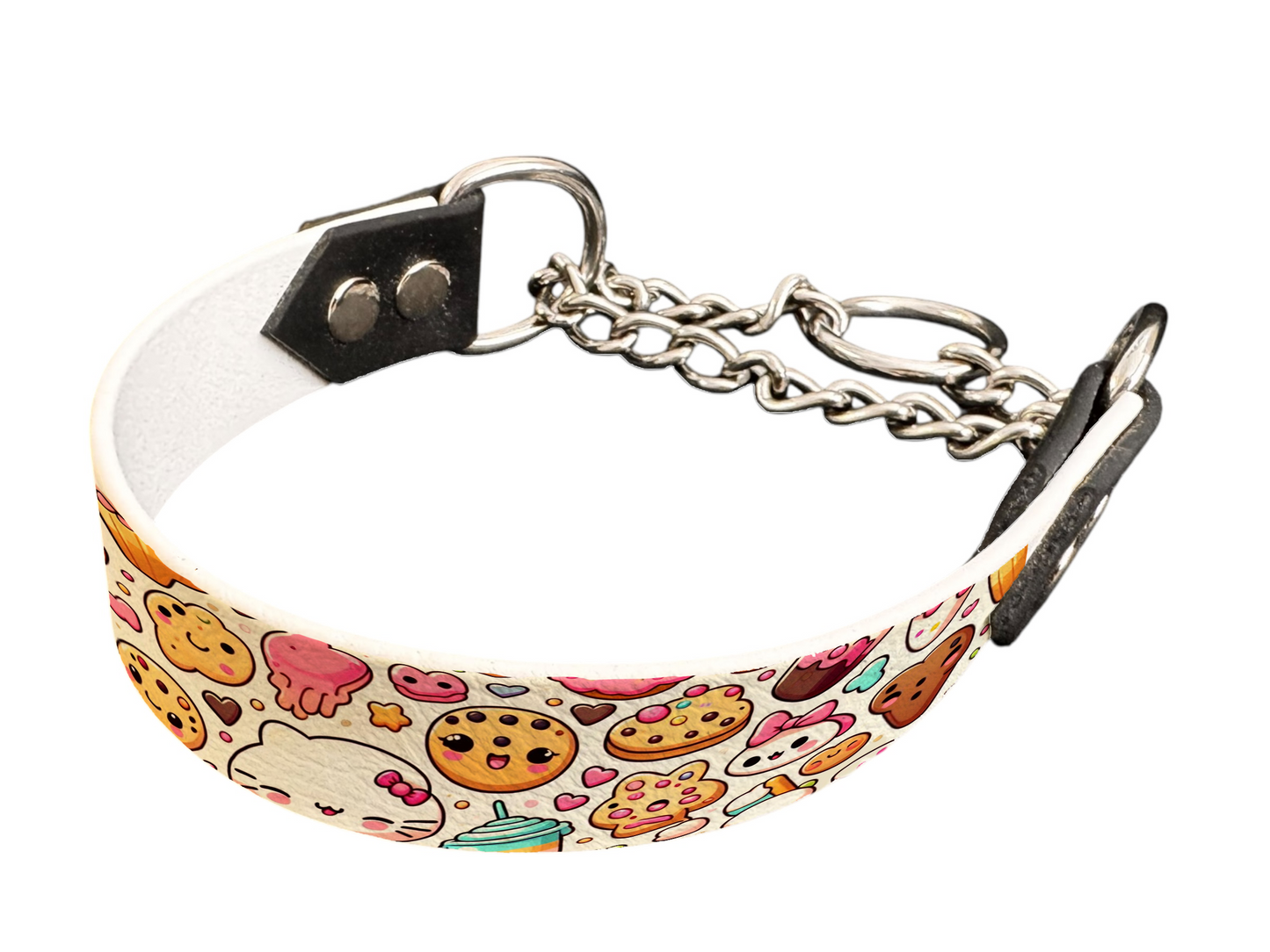 Martingale pour chien en BioThane® imprimé – Collection gourmandise – 25mm