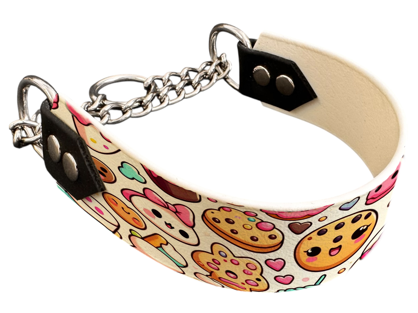 Martingale pour chien en BioThane® imprimé – Collection gourmandise – 38mm