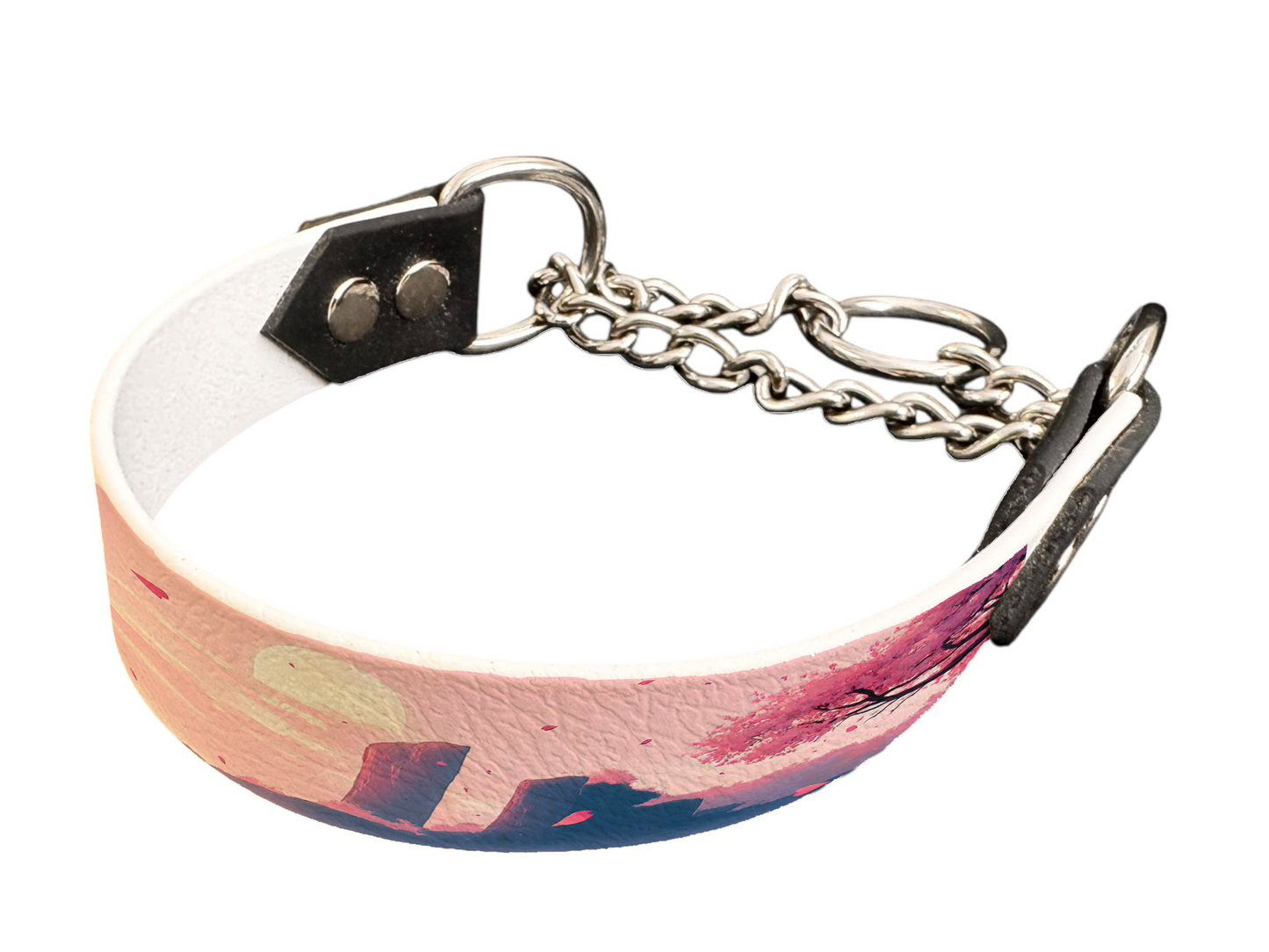 Martingale pour chien en BioThane® imprimé – Collection paysage– 25mm