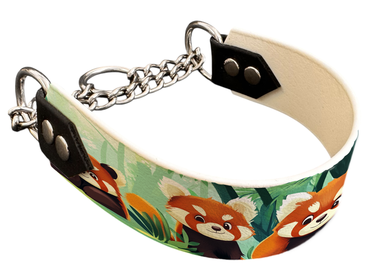 Martingale pour chien en BioThane® imprimé – Collection animaux pop/kawaii – 38mm