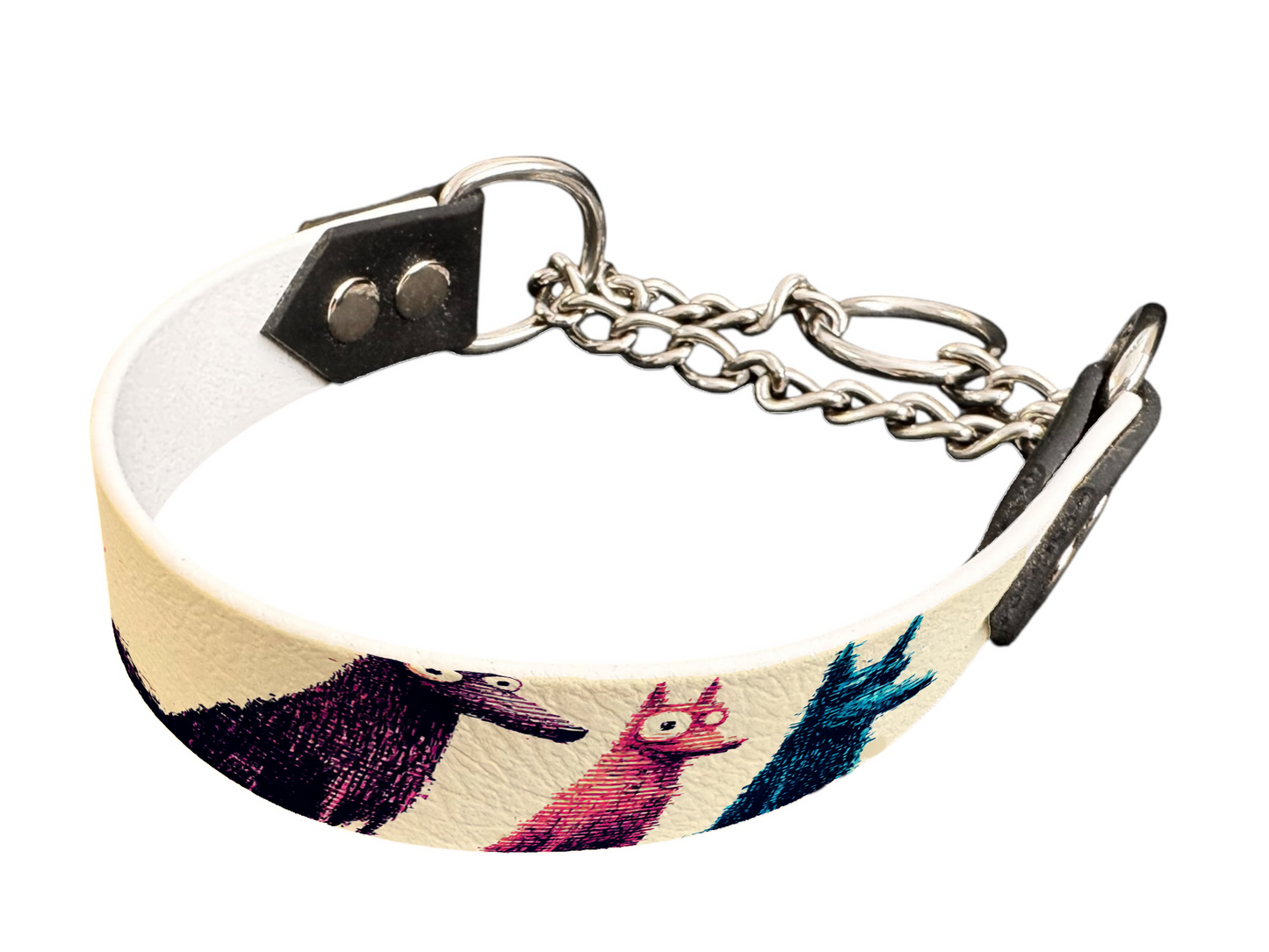 Martingale pour chien en BioThane® imprimé – Collection chiens– 25mm