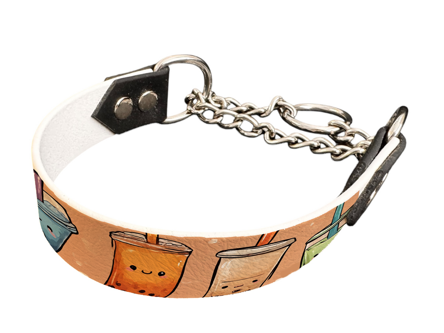 Martingale pour chien en BioThane® imprimé – Collection gourmandise – 25mm