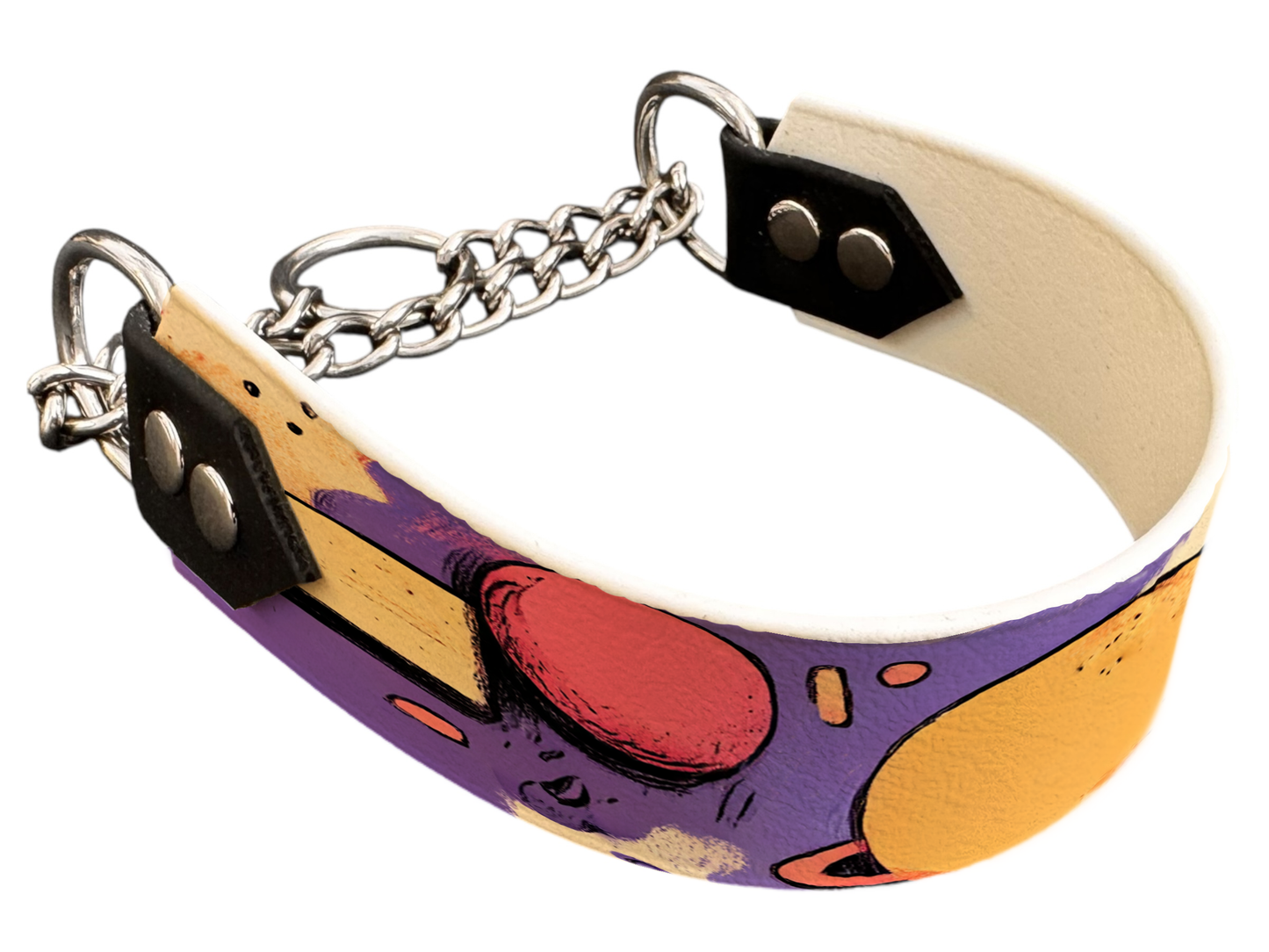 Martingale pour chien en BioThane® imprimé – Collection abstrait – 38mm