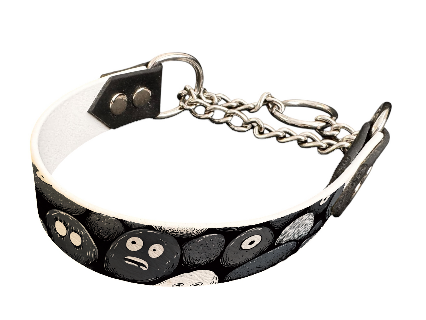 Martingale pour chien en BioThane® imprimé – Collection pop art– 25mm