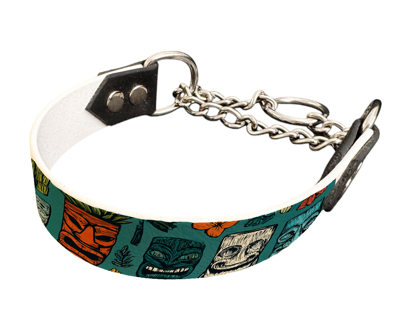 Martingale pour chien en BioThane® imprimé – Collection Tribal – 25mm