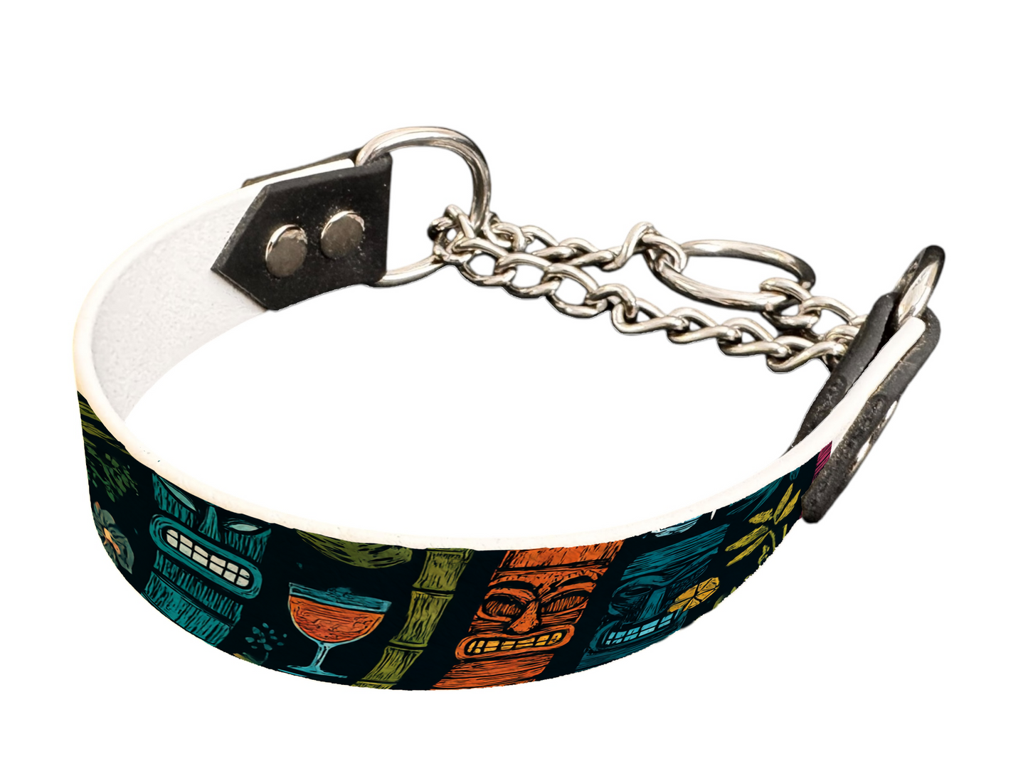 Martingale pour chien en BioThane® imprimé – Collection Tribal – 25mm