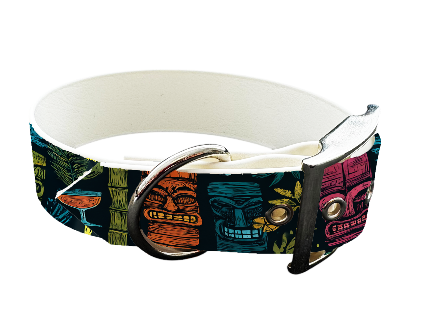 Collier large pour chien en BioThane® imprimé – Collection Tribal – 19mm