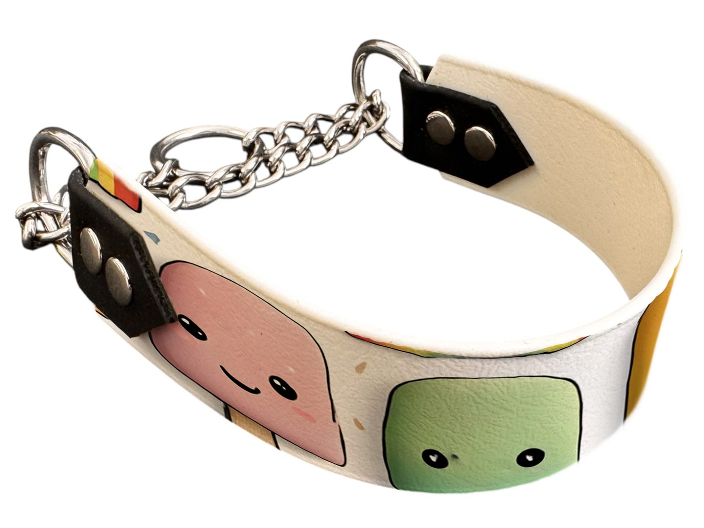 Martingale pour chien en BioThane® imprimé – Collection gourmandise – 38mm