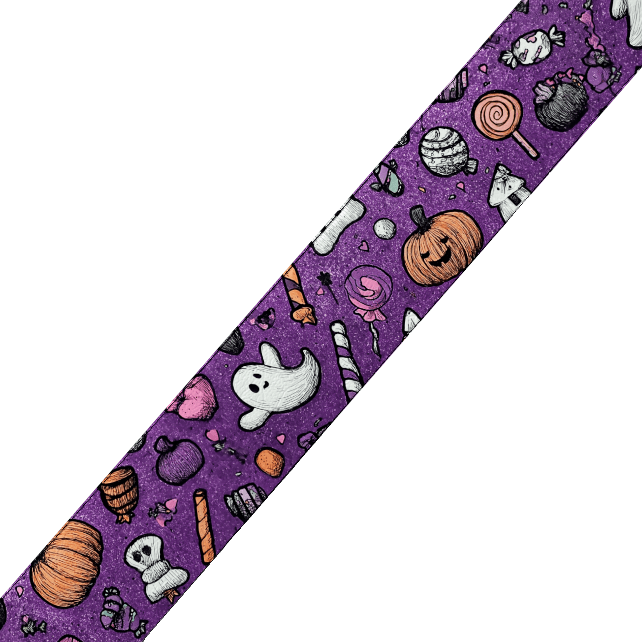 Collier double large pour chien en BioThane® imprimé – Collection Halloween– 25/19 mm