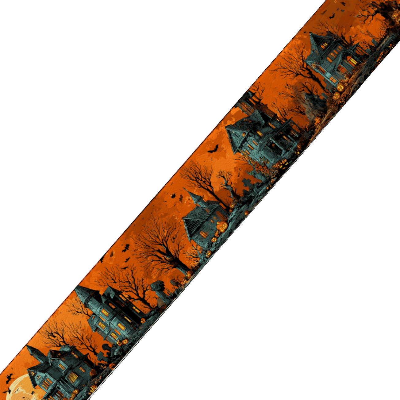 Collier double large pour chien en BioThane® imprimé – Collection Halloween– 38/25 mm