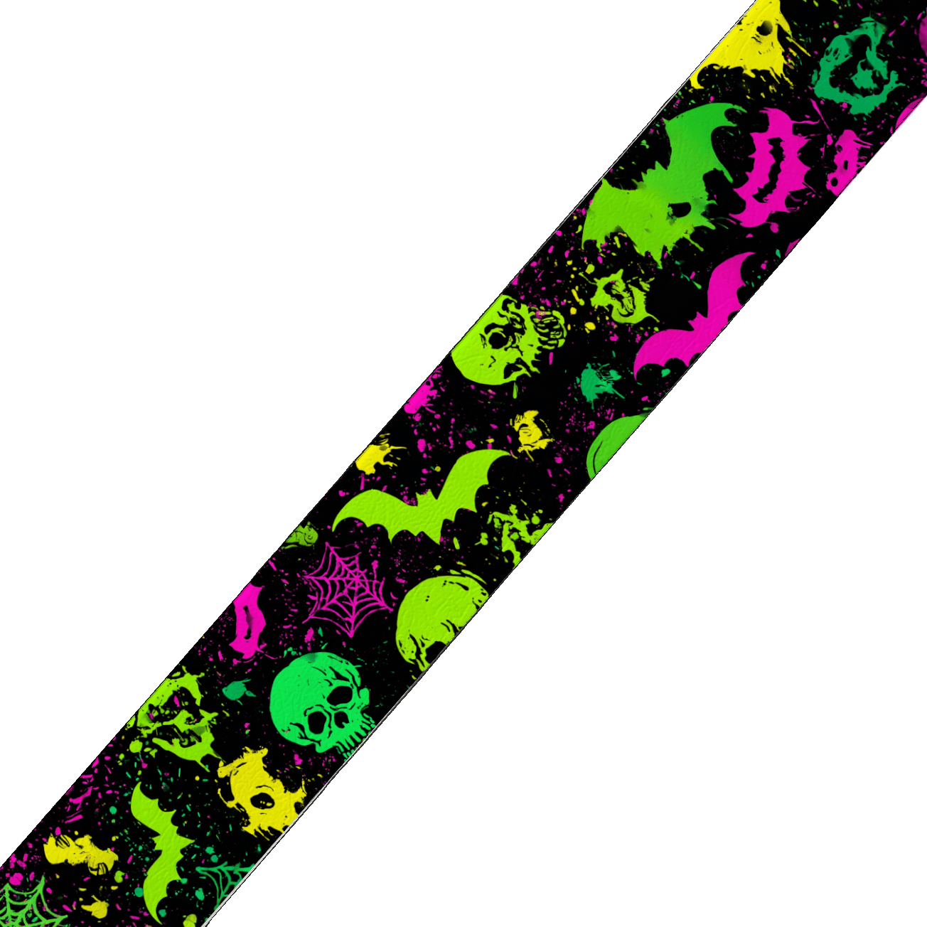Collier double large pour chien en BioThane® imprimé – Collection Halloween– 38/25 mm