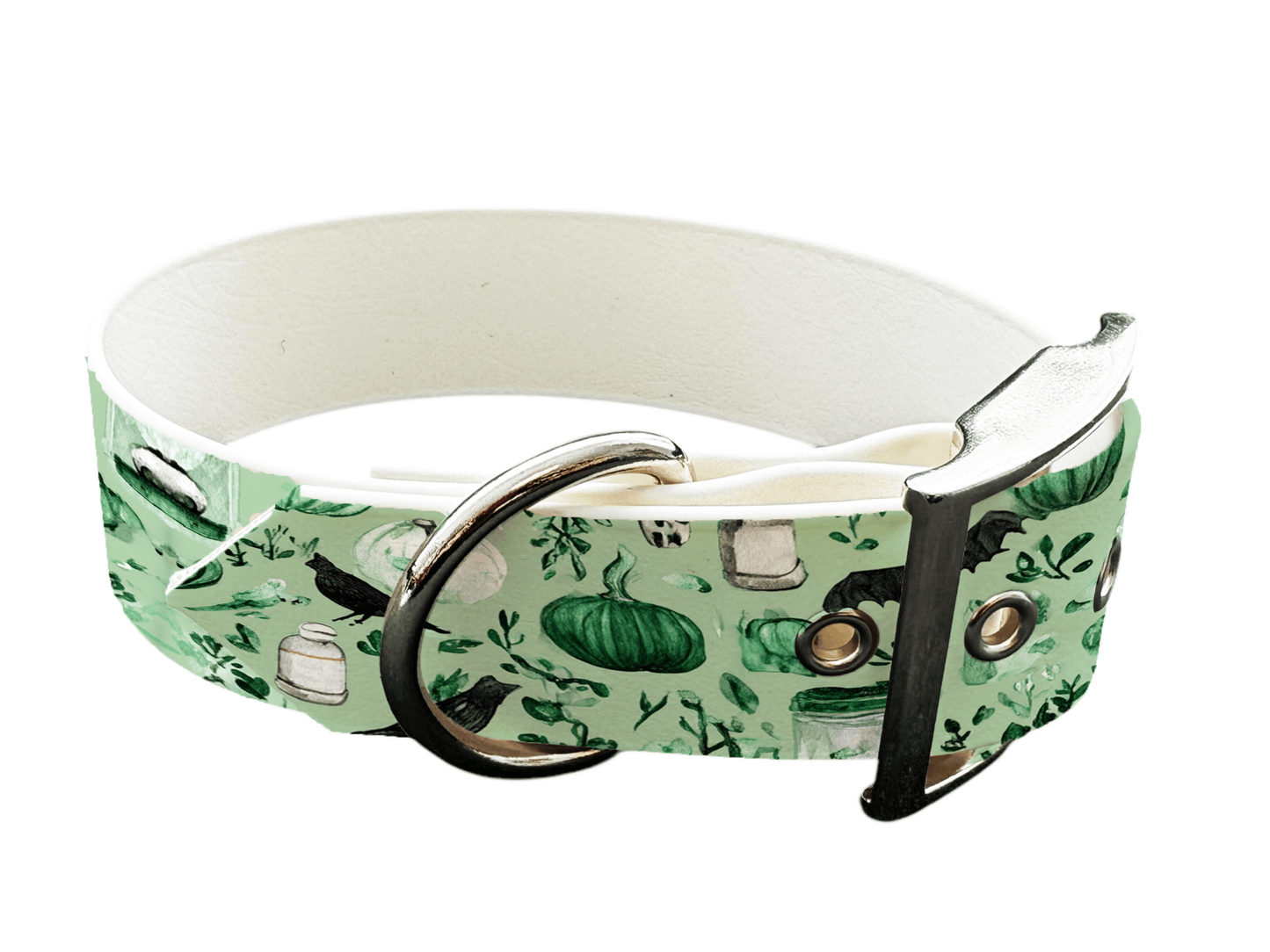 Collier large pour chien en BioThane® imprimé – Collection Halloween– 38mm