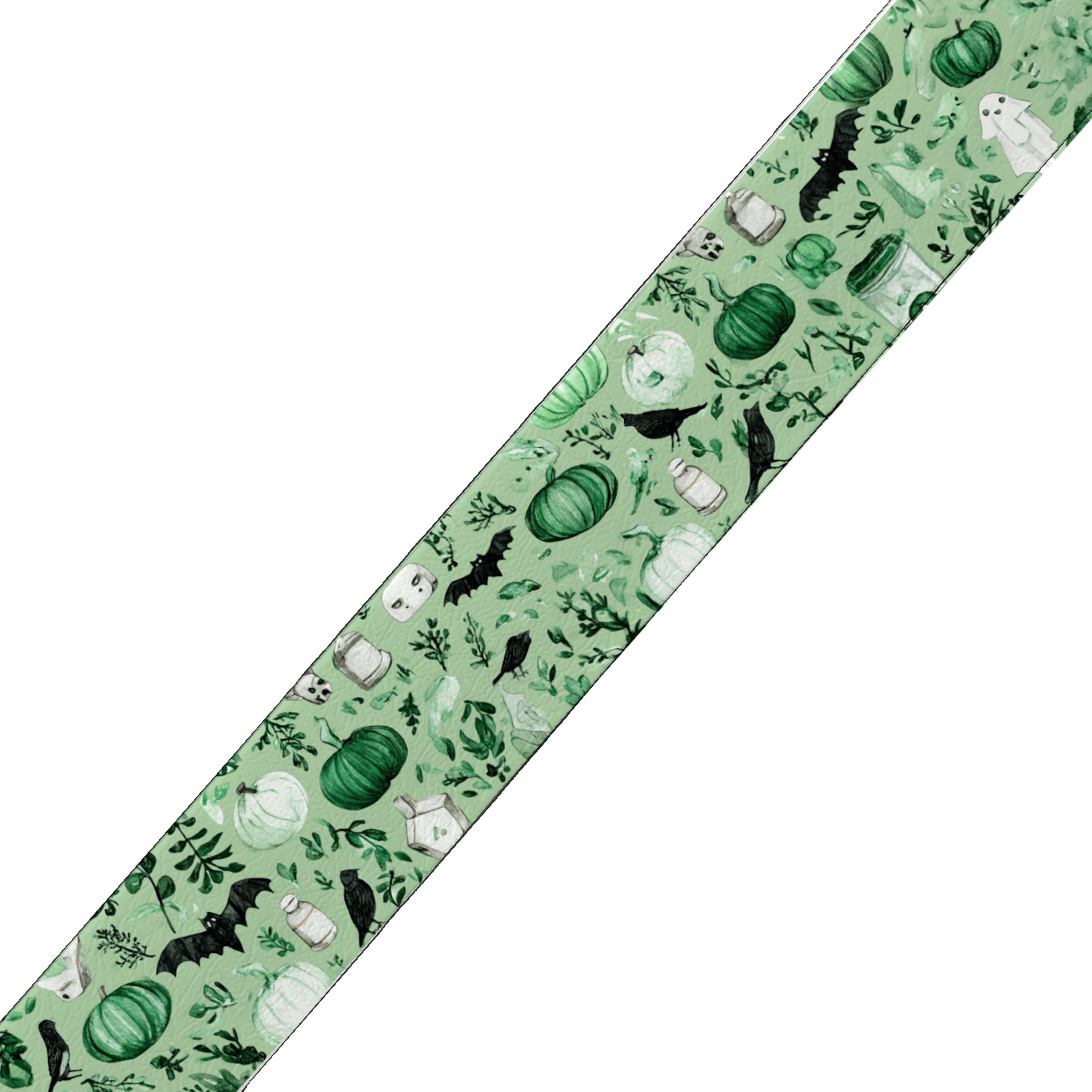 Collier double large pour chien en BioThane® imprimé – Collection Halloween– 38/25 mm