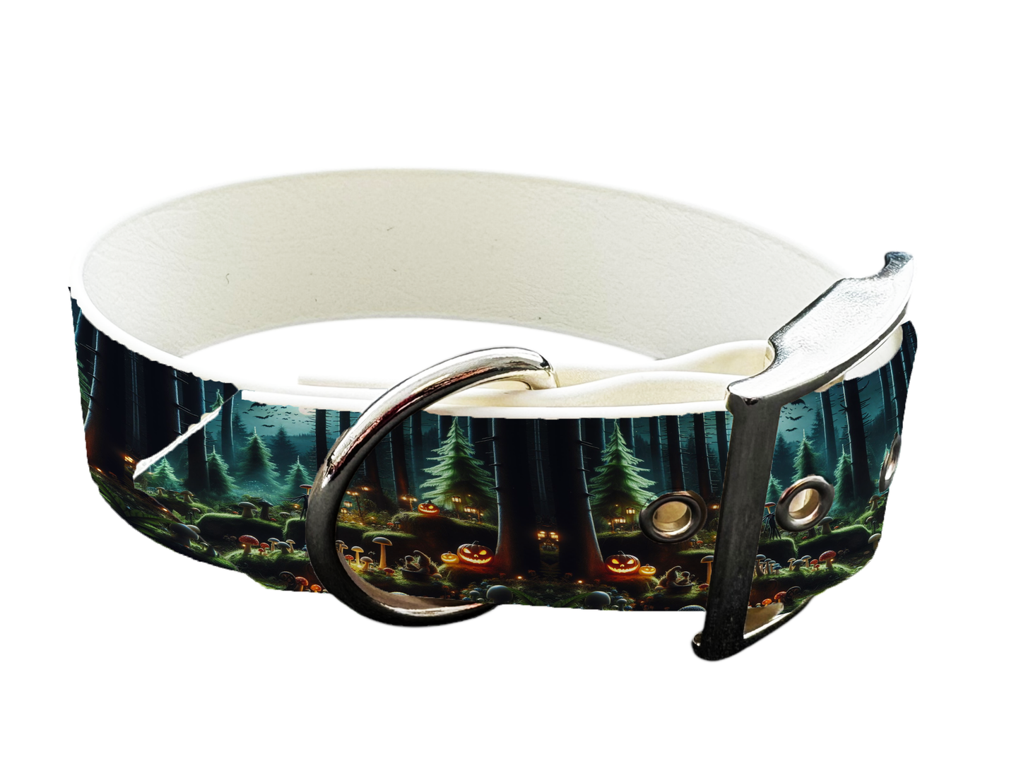 Collier large pour chien en BioThane® imprimé – Collection Halloween– 25mm