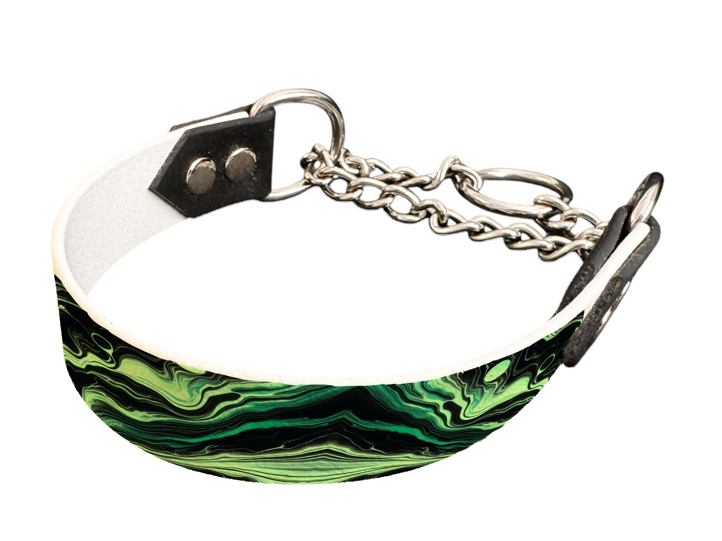 Martingale pour chien en BioThane® imprimé – Collection abstrait – 25mm