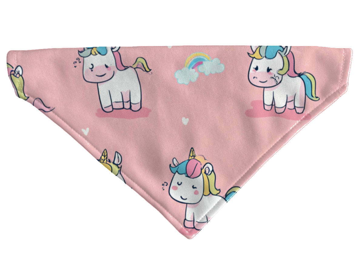 Bandana pour chien kawaii – 4 tailles (S, M, L, XL) – Collier inclus et compatible BioThane