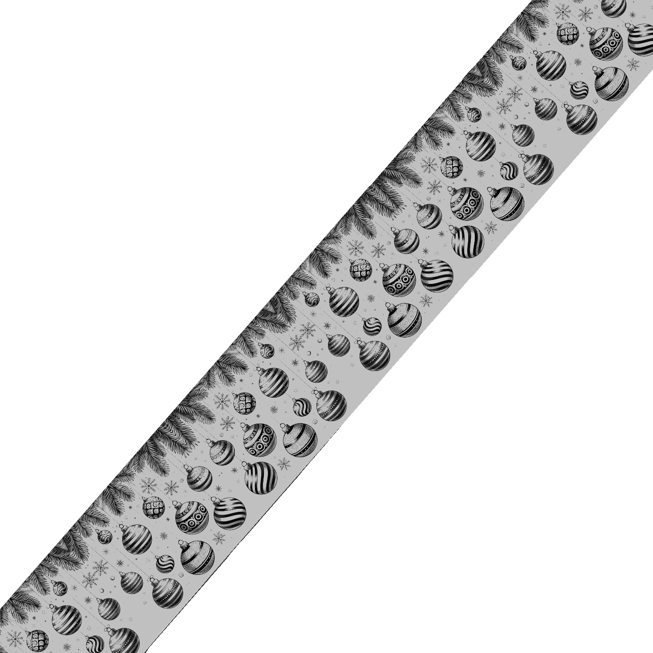 Collier pour chien en BioThane® imprimé – Collection Noël– 38mm