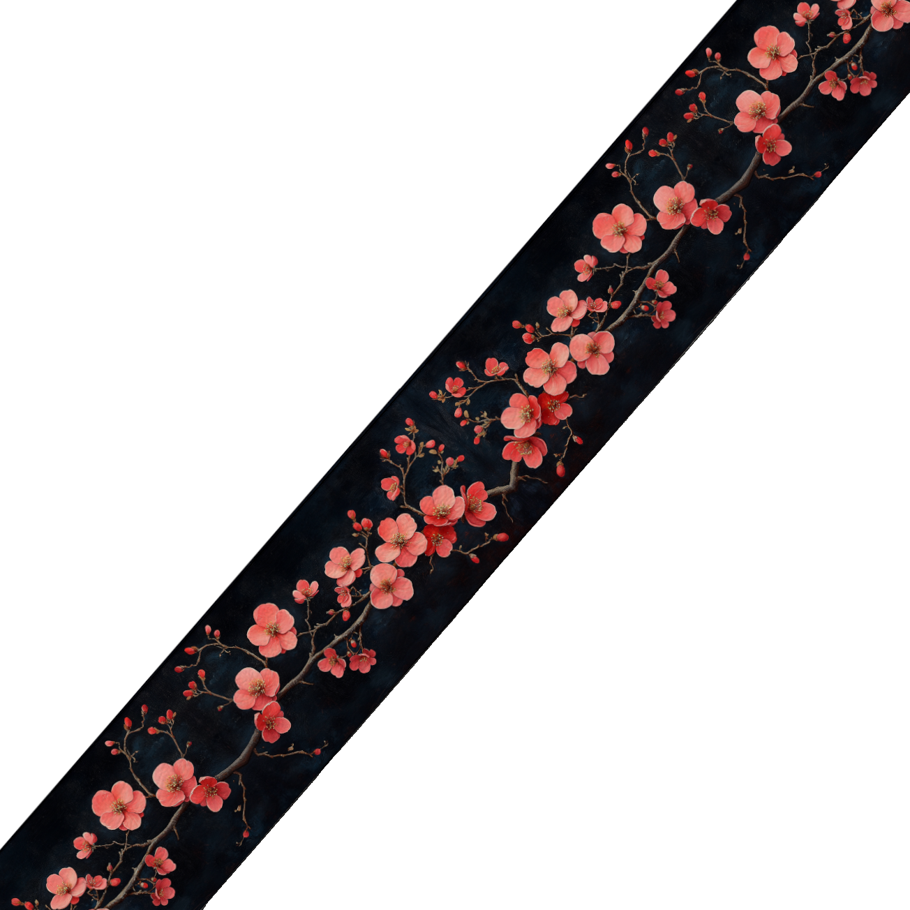 Collier double large pour chien en BioThane® imprimé – Collection plantes et fleurs – 25/19 mm