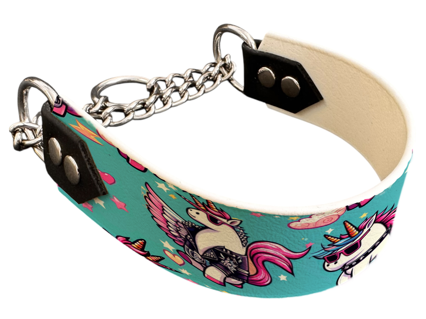 martingale pour chien en BioThane® imprimé – Collection monstres et créatures imaginaires– 38mm