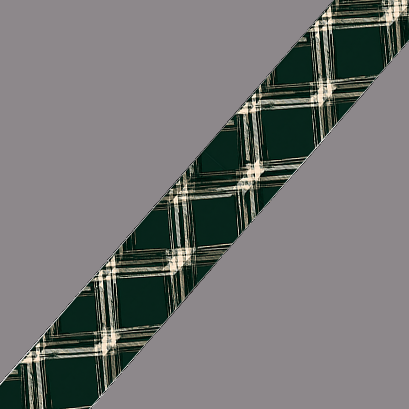 BioThane imprimé Tartan vert sapin & écru