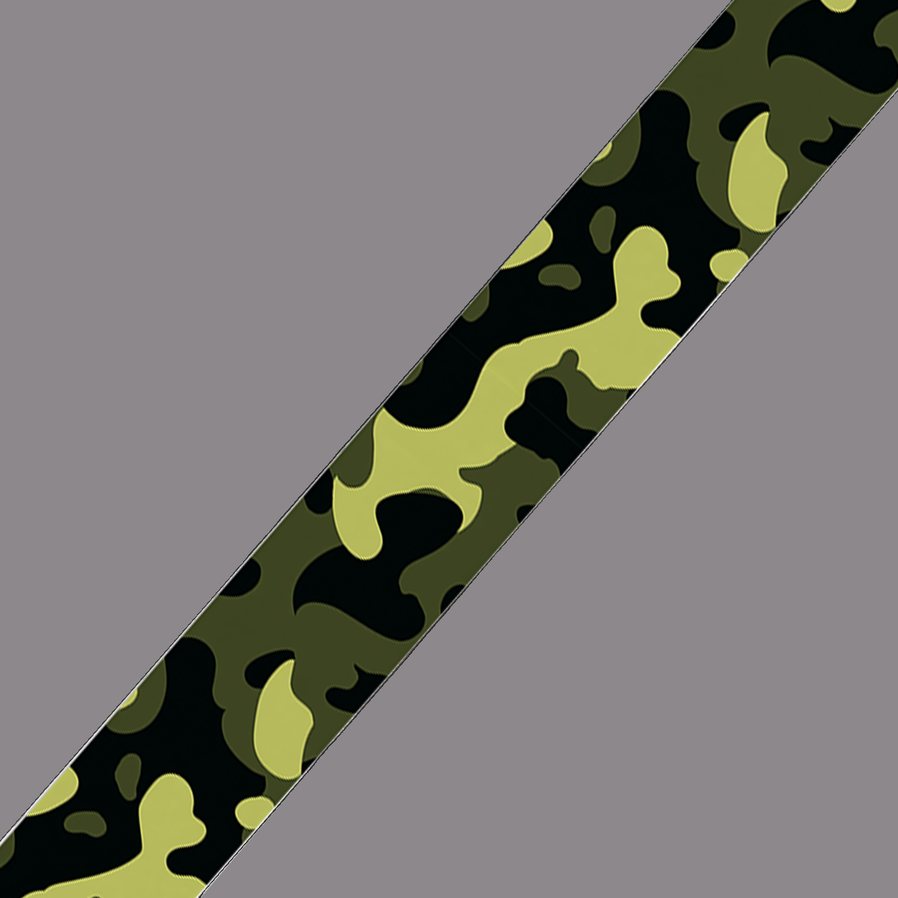 BioThane imprimé Camouflage vert olive & jaune kaki