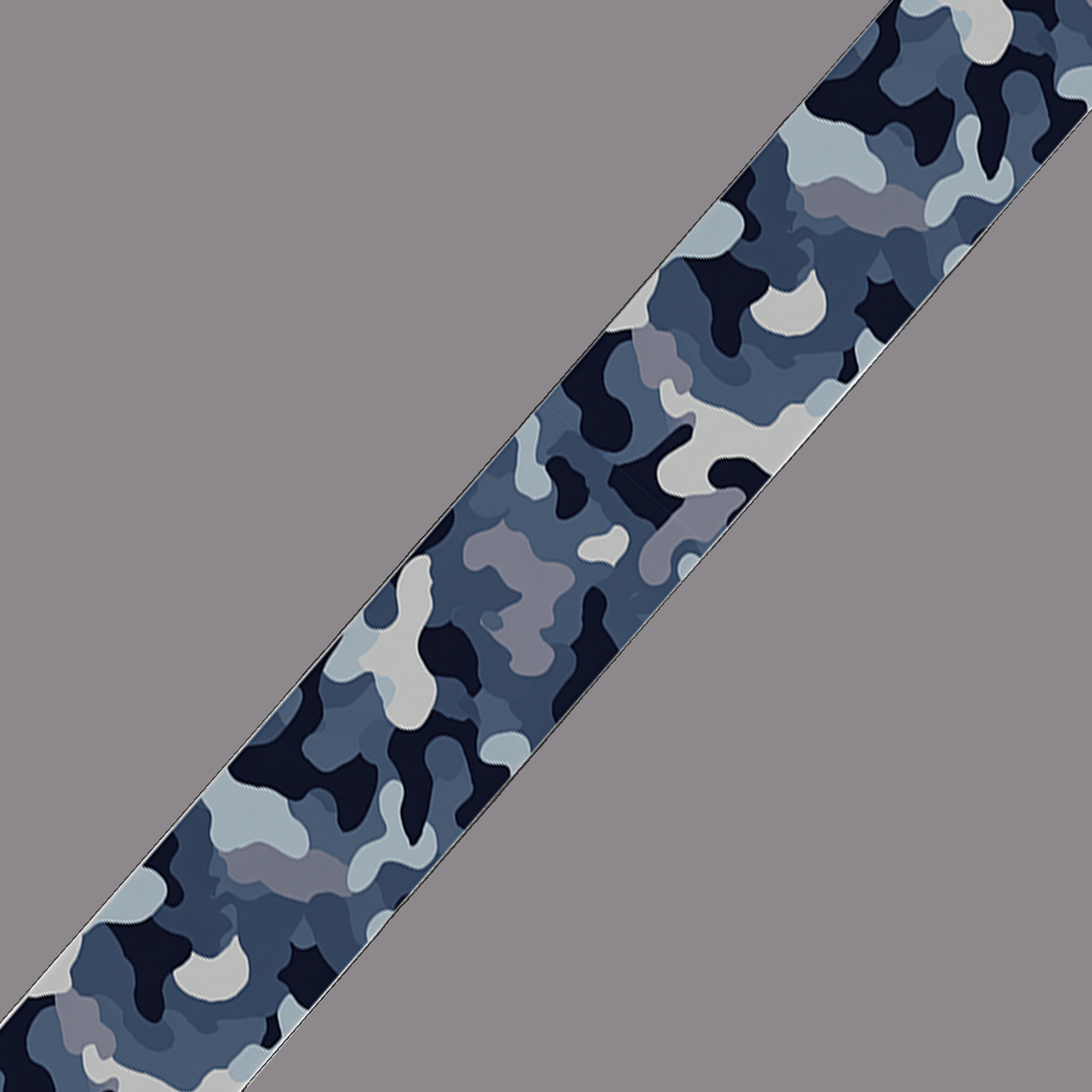 BioThane imprimé Camouflage bleu & gris