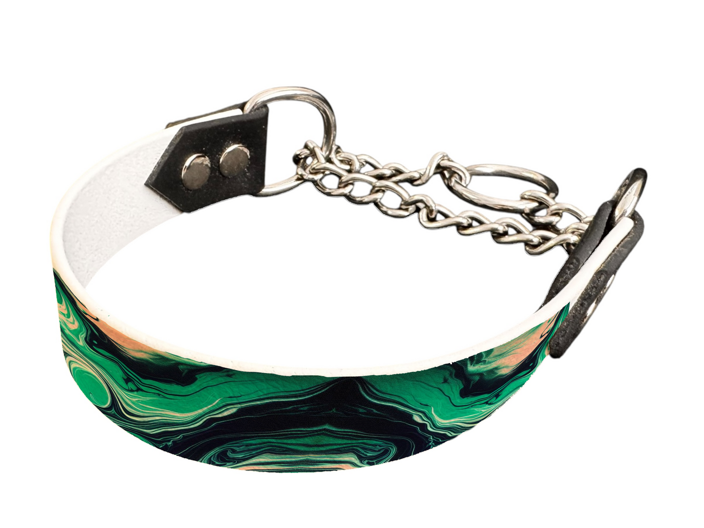 Martingale pour chien en BioThane® imprimé – Collection abstrait – 25mm