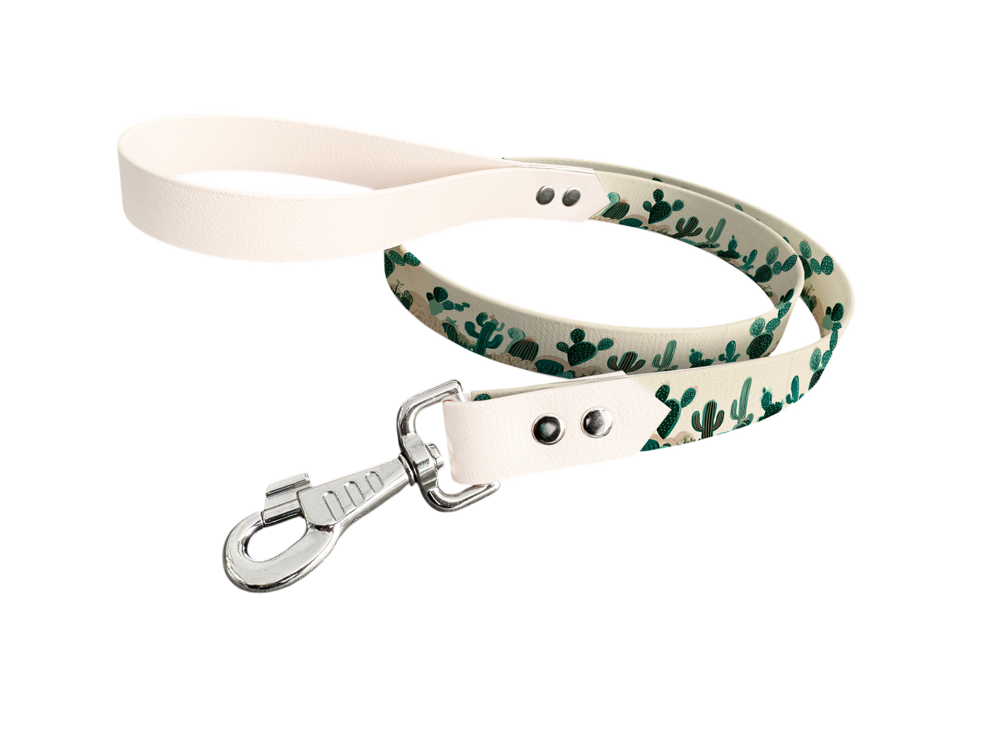 Laisse en BioThane® avec longe imprimée – Collection Fleur - Coloris au choix