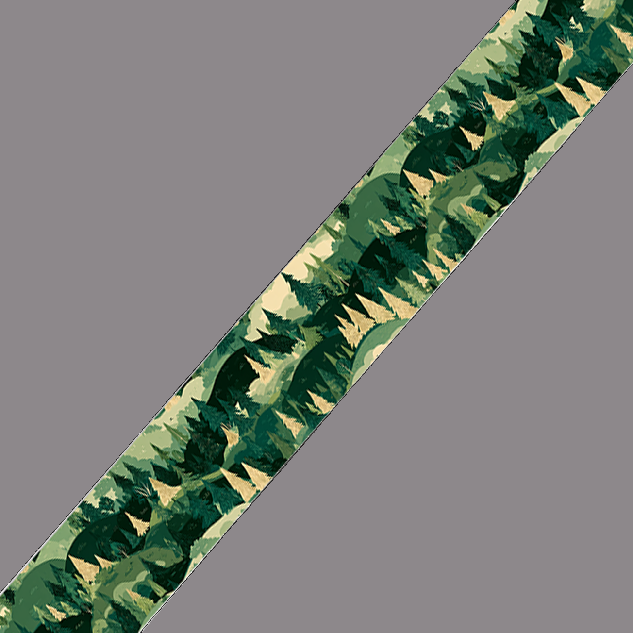 BioThane imprimé – Motif Feuillage camouflage forêt