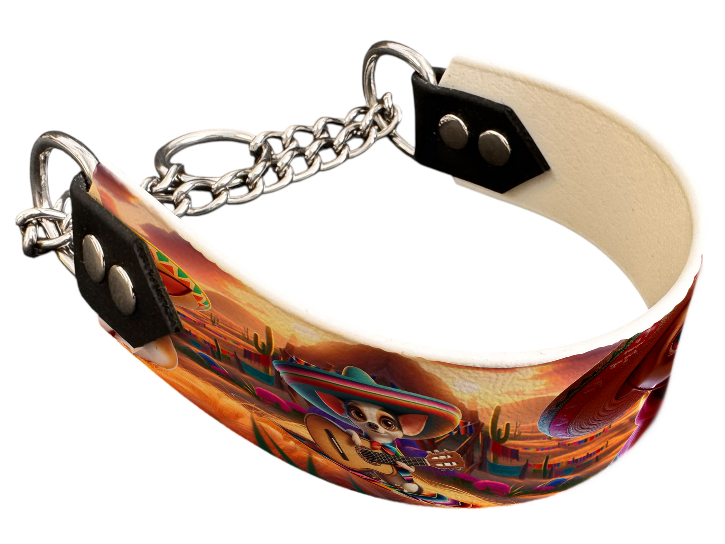 Martingale pour chien en BioThane® imprimé – Collection chiens– 38mm
