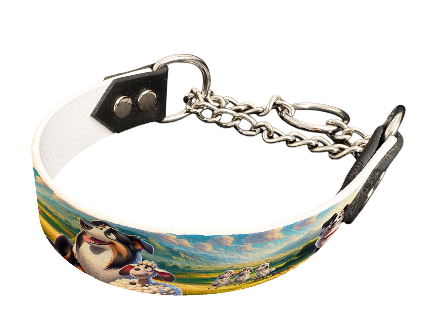 Martingale pour chien en BioThane® imprimé – Collection chiens– 25mm