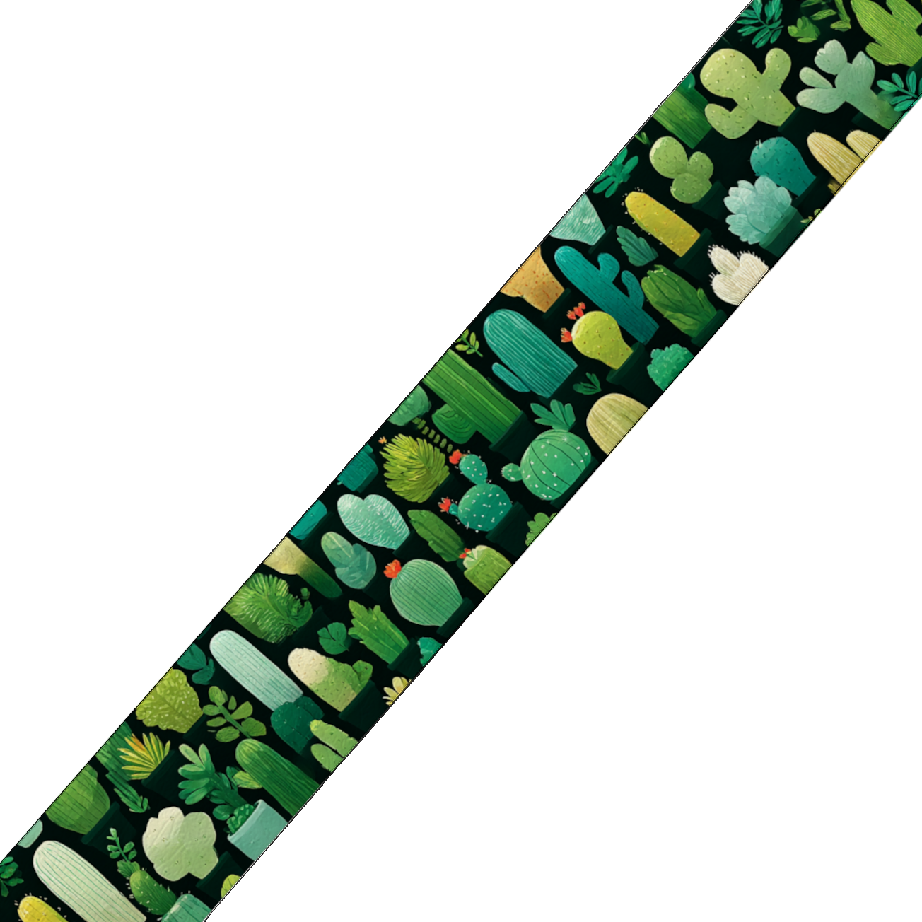 Collier double large pour chien en BioThane® imprimé – Collection plantes et fleurs – 25/19 mm