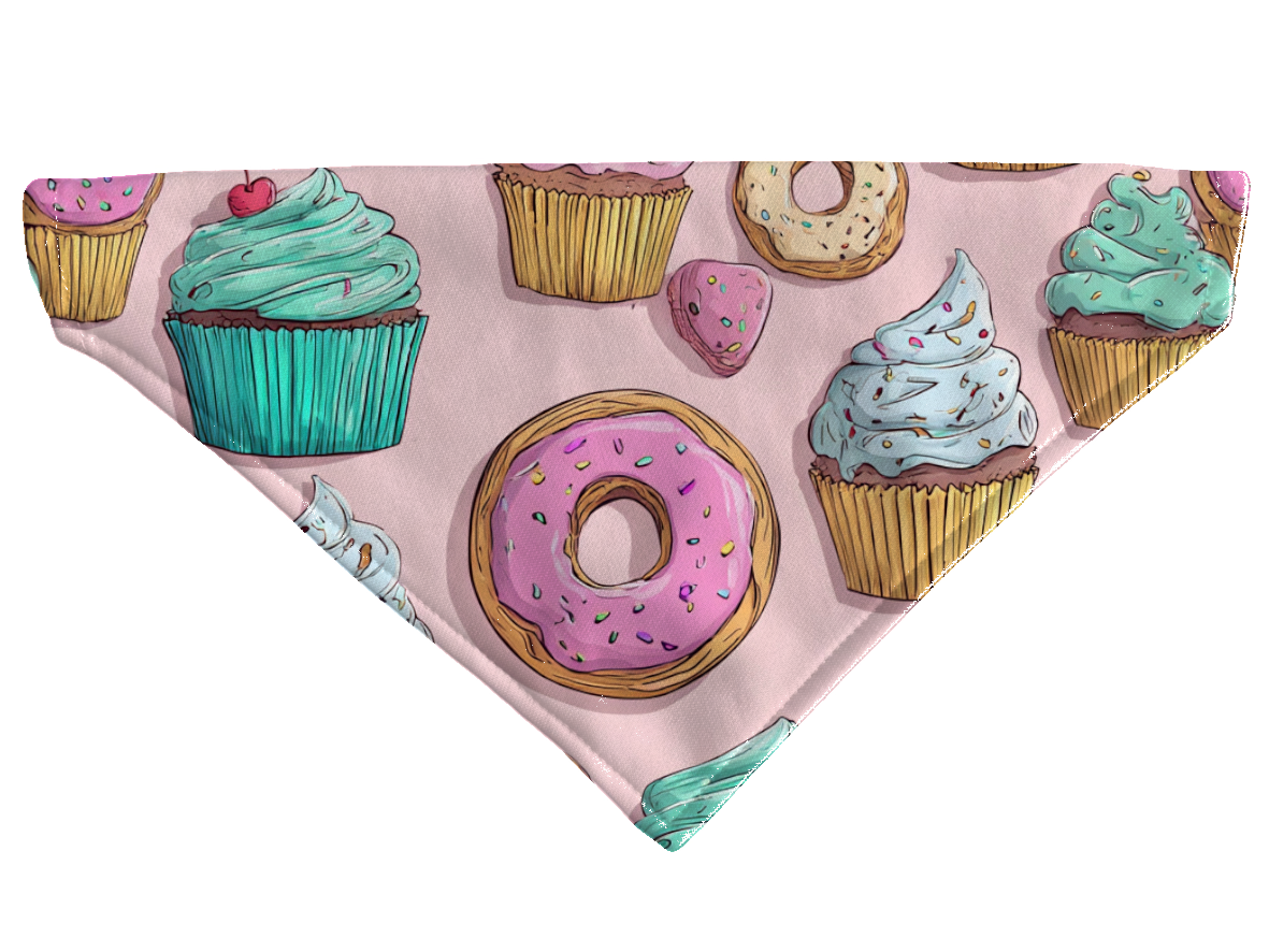 Bandana pour chien kawaii – 4 tailles (S, M, L, XL) – Collier inclus et compatible BioThane