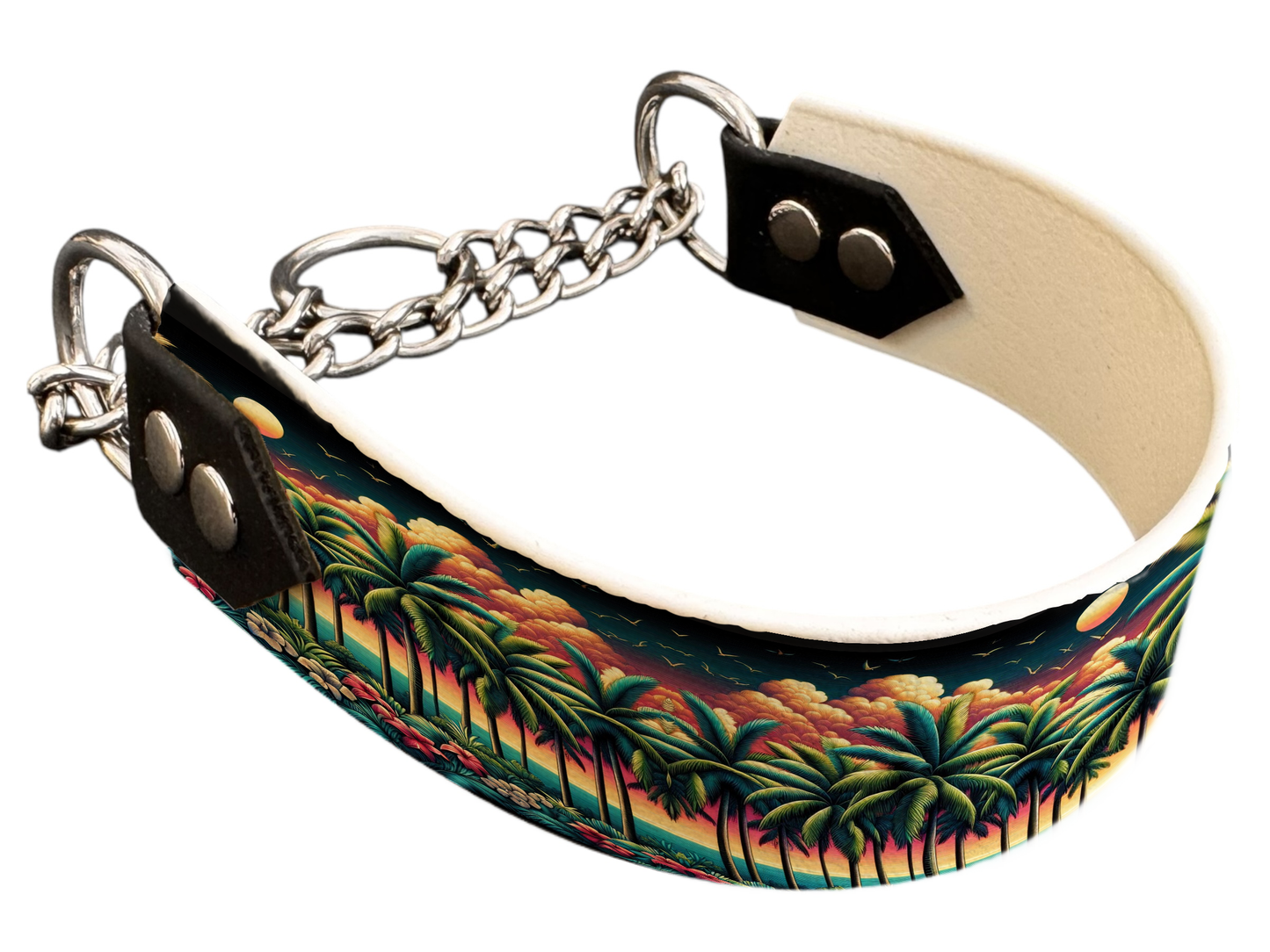 Martingale pour chien en BioThane® imprimé – Collection paysage– 38mm