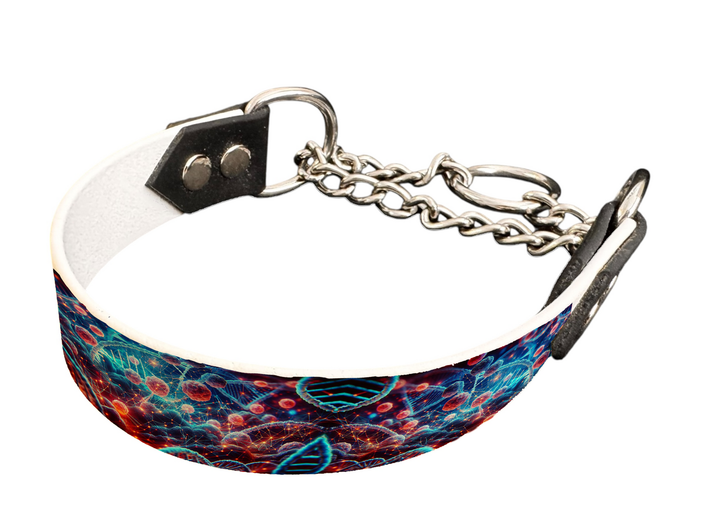 Martingale pour chien en BioThane® imprimé – Collection abstrait – 25mm