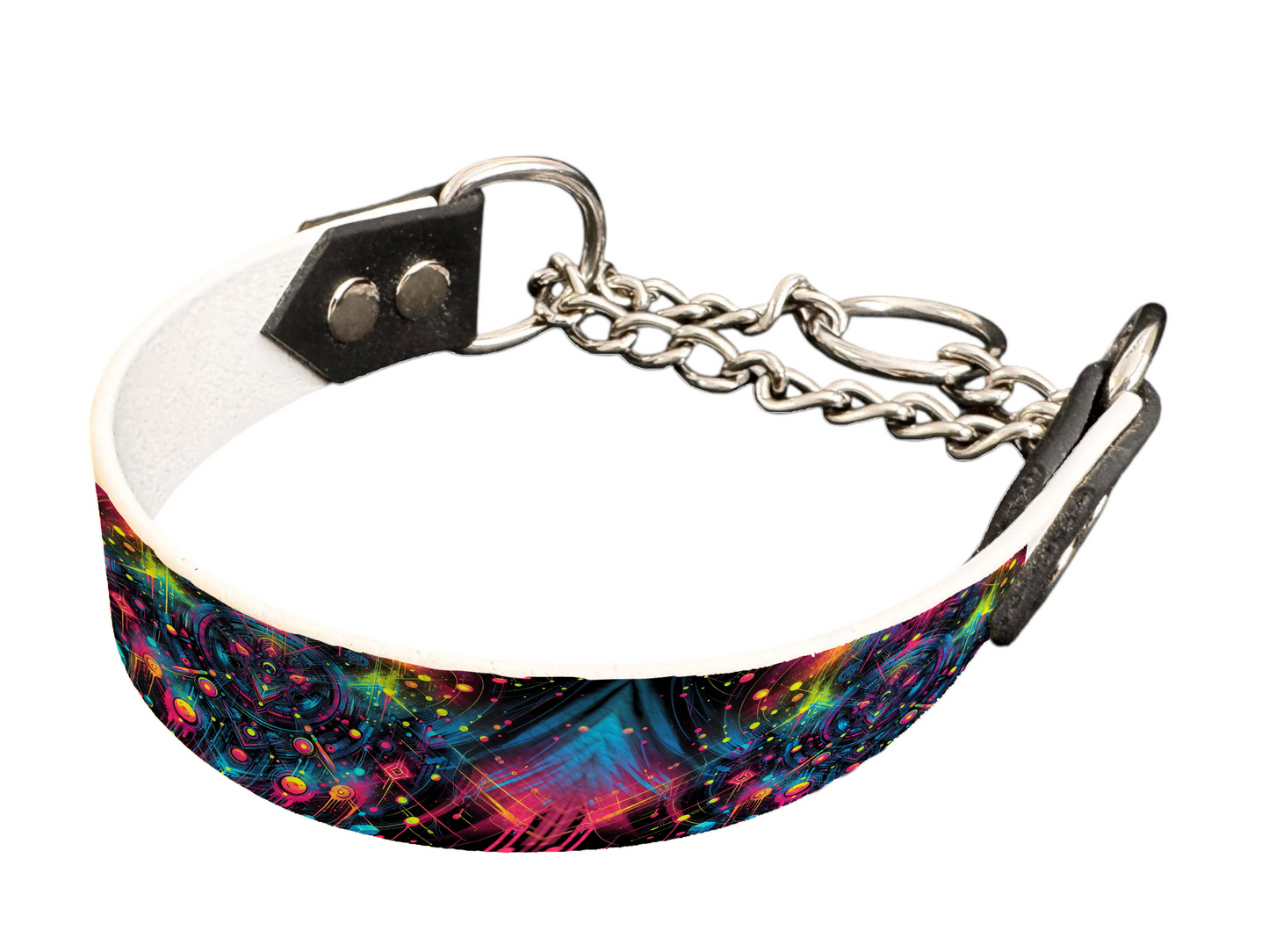 Martingale pour chien en BioThane® imprimé – Collection abstrait – 25mm