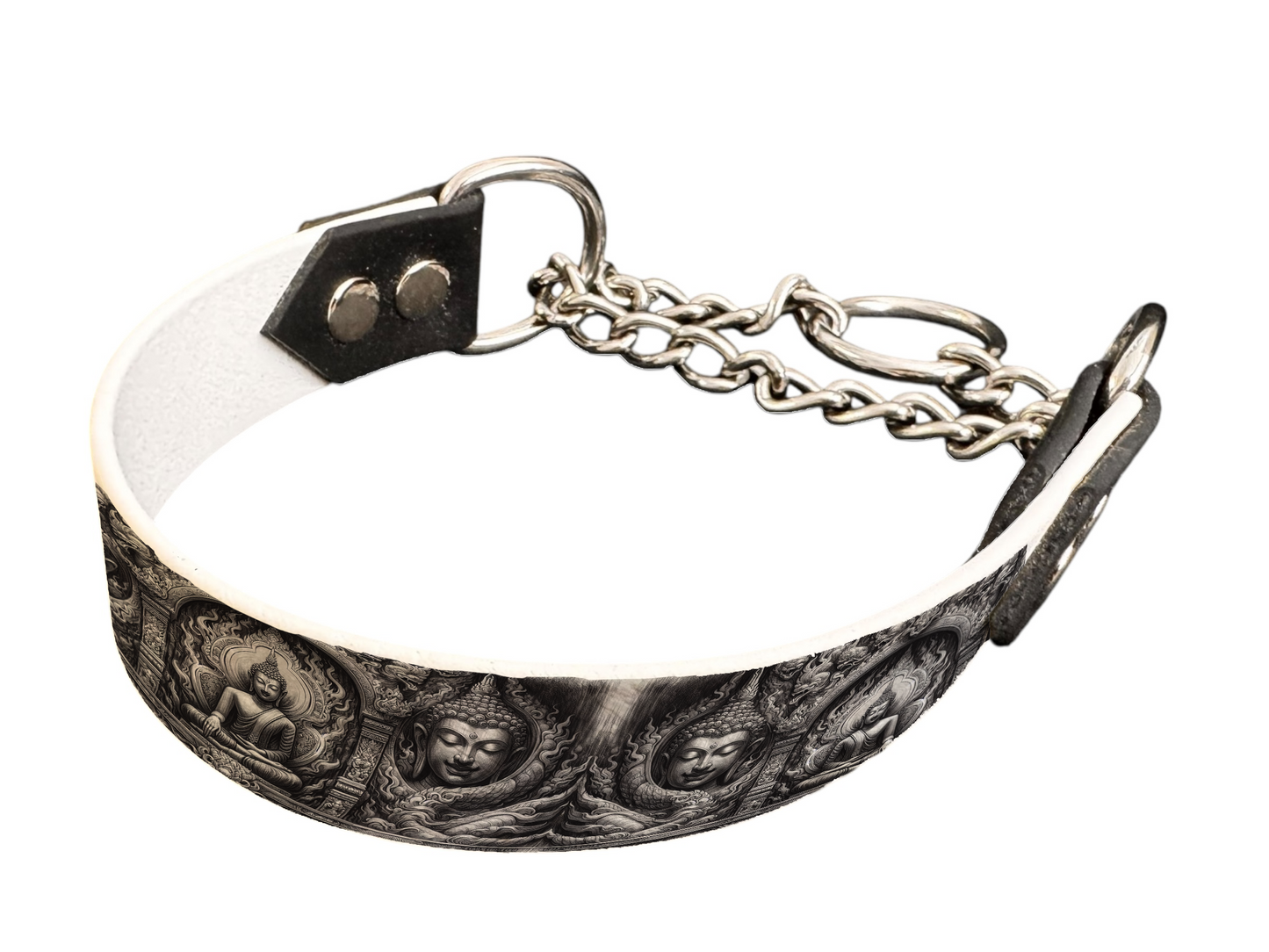 Martingale pour chien en BioThane® imprimé – Collection Tribal – 25mm
