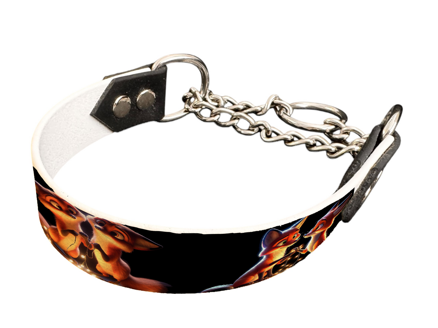 Martingale pour chien en BioThane® imprimé – Collection animaux pop/kawaii – 25mm