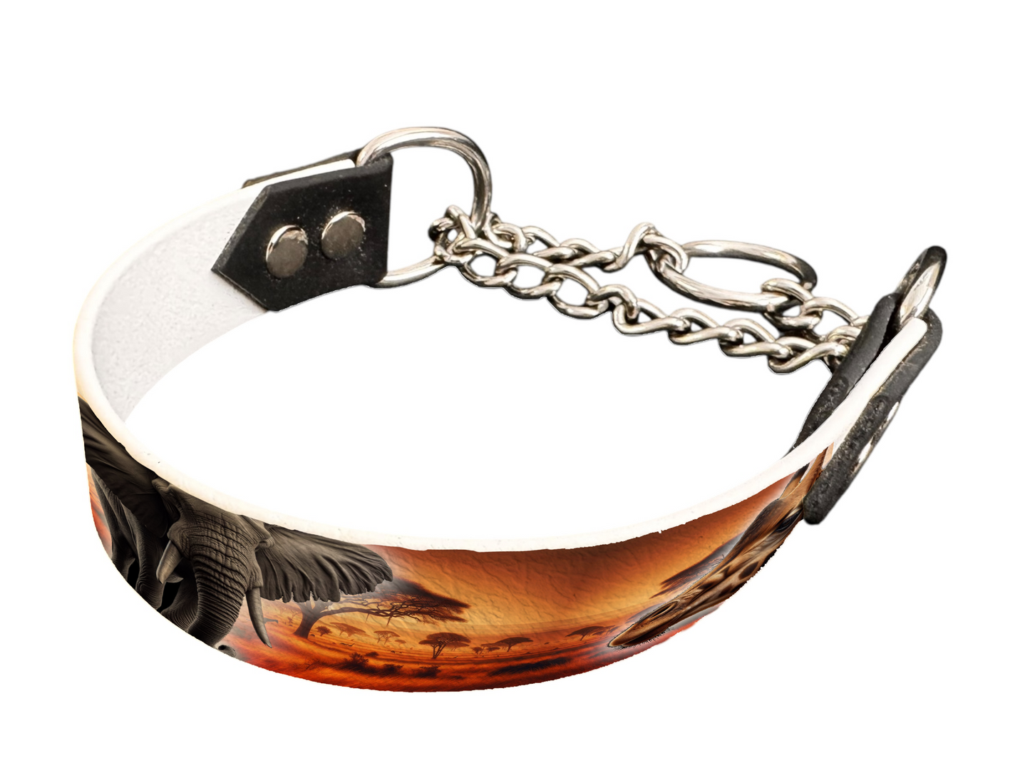 Martingale pour chien en BioThane® imprimé – Collection animaux sauvages– 25mm